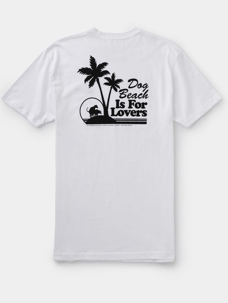 Dog Beach - Mens T-Shirt - White